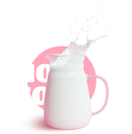 bottle with milk